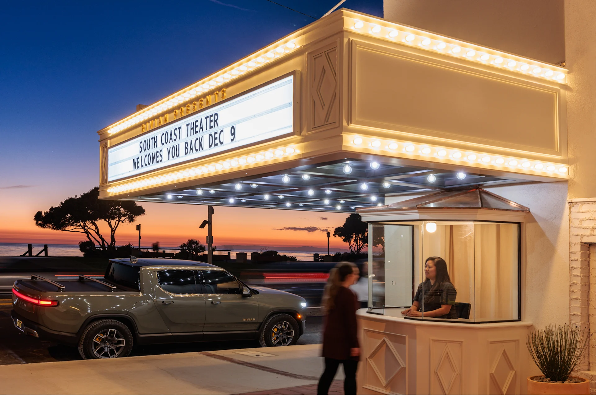 Catch a showing at the historic South Coast Theater.