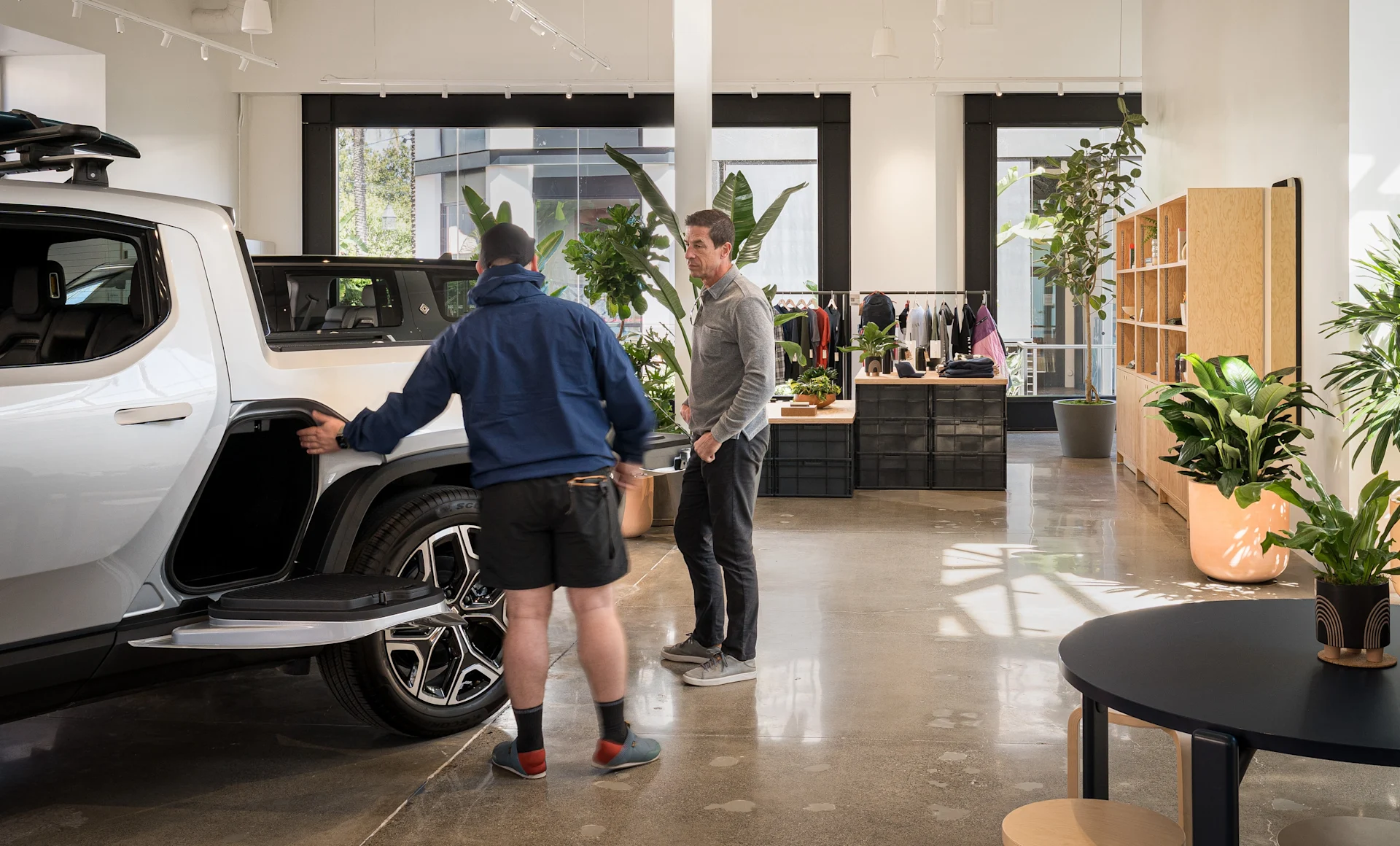 Visit the Rivian Irvine space to get expert guidance