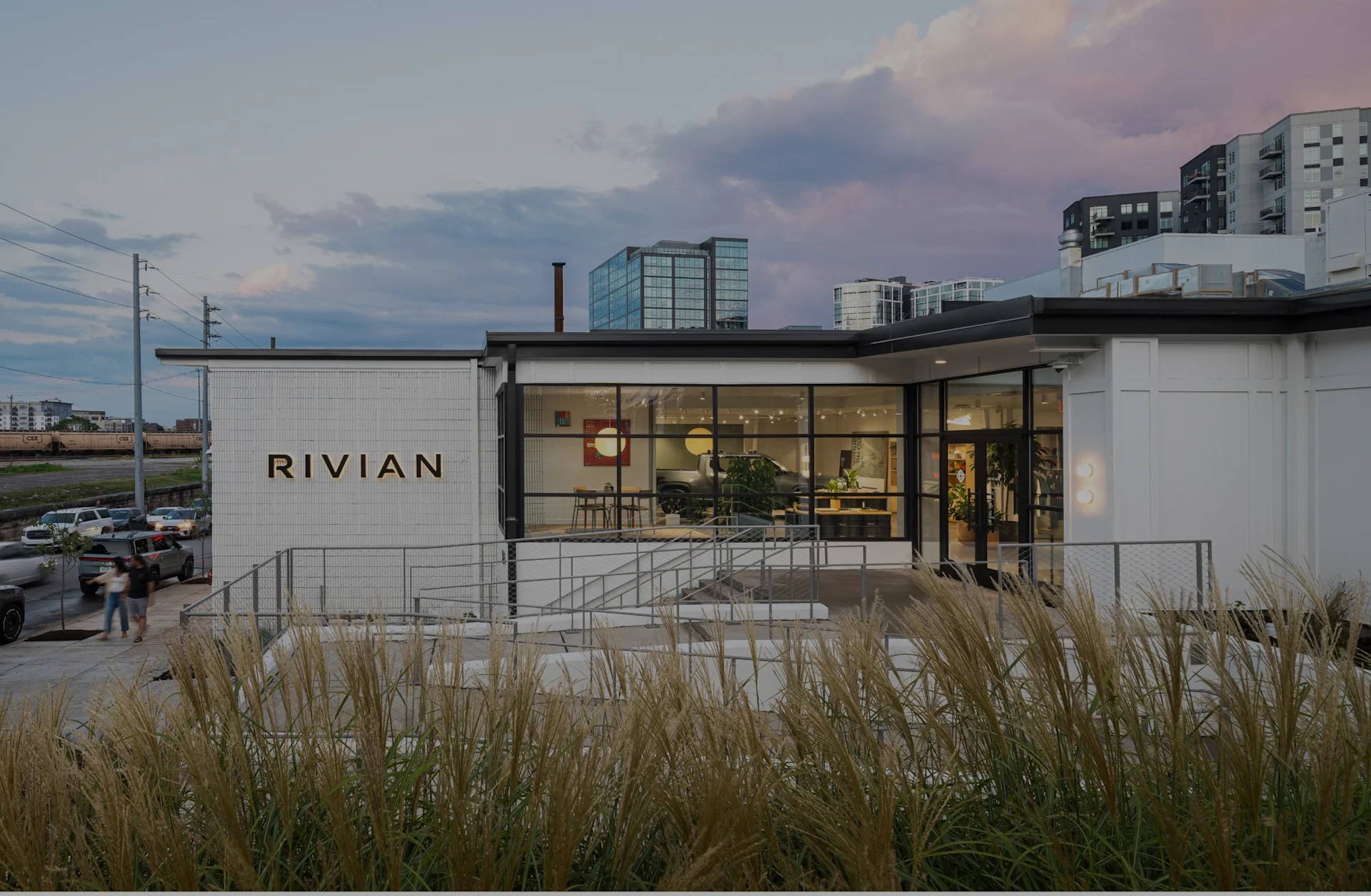 Outside Rivian Nashville Space