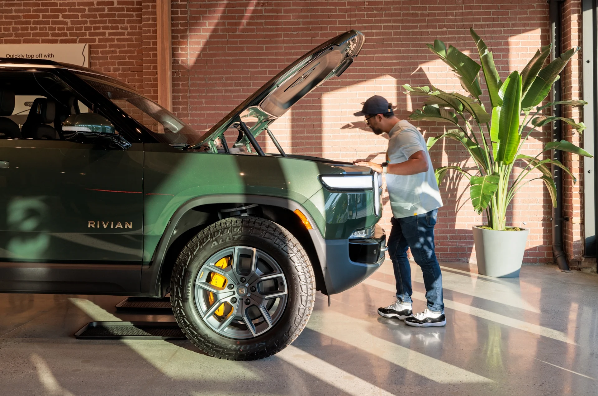 Think playground, not showroom. You’re welcome to climb in and on our vehicles. 