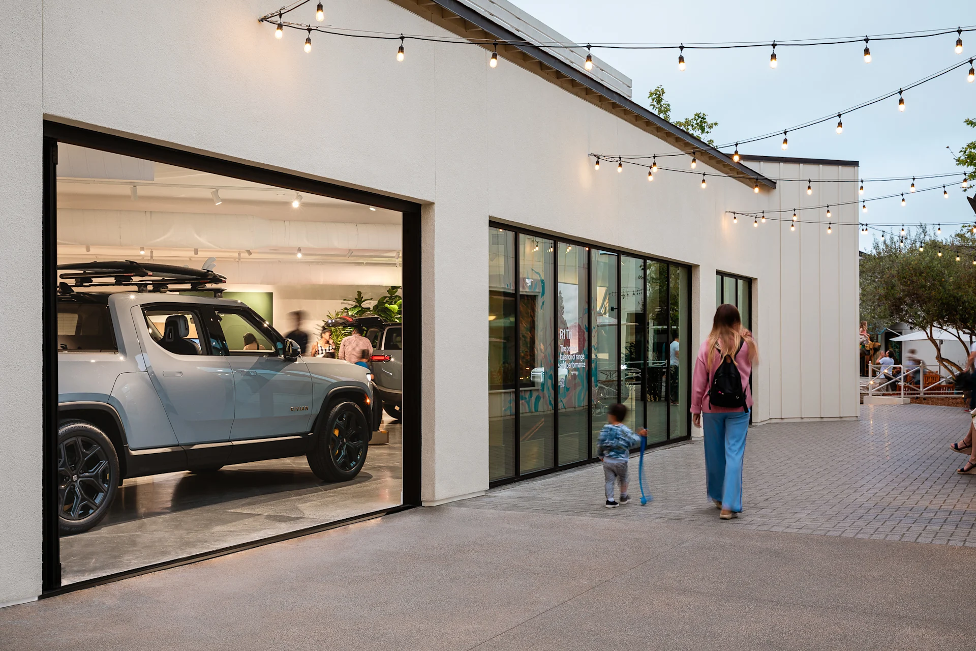 Exterior of the Rivian Del Mar Space