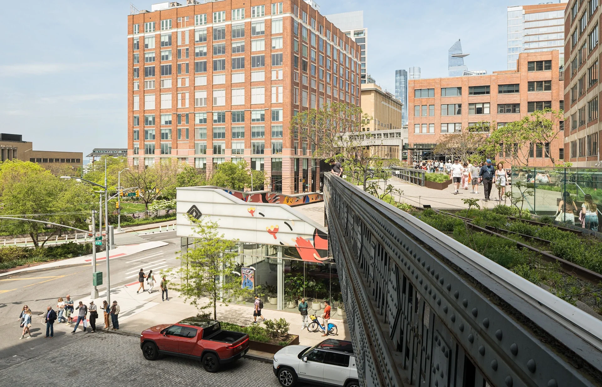 Exterior of the Rivian Meatpacking Distrcit New York, NY space