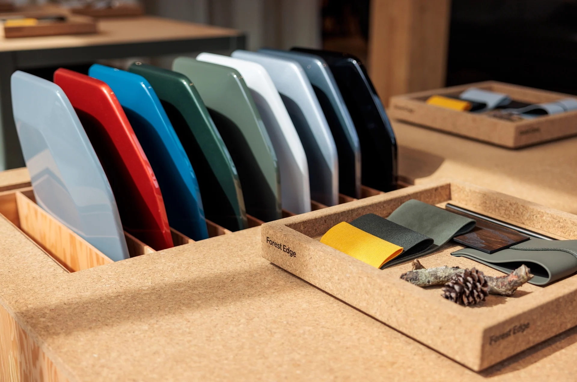 Swaying between Forest Green and Rivian Blue?  See all our materials and colors in person.