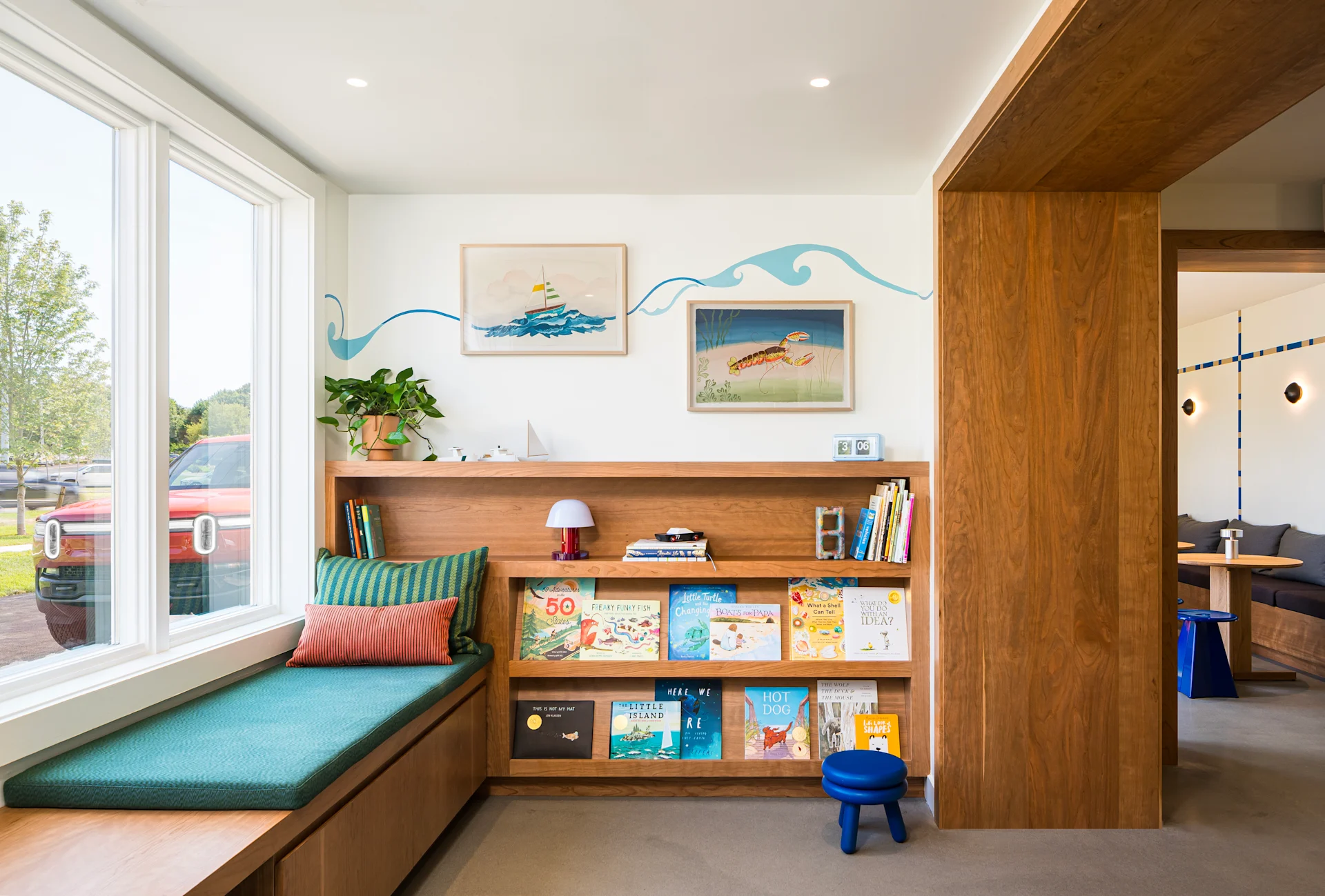 Interior of the Hamptons Charging Post