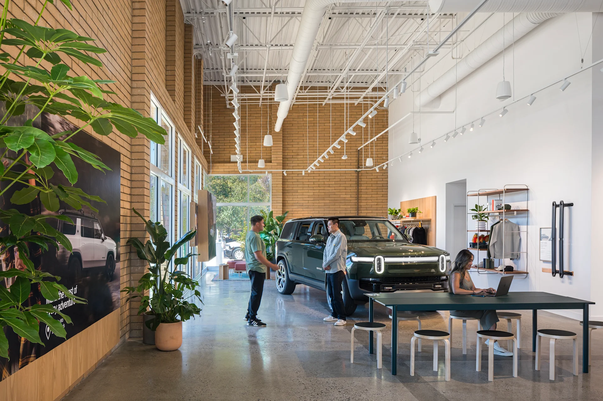 Interior of the Palo Alto Rivian Space