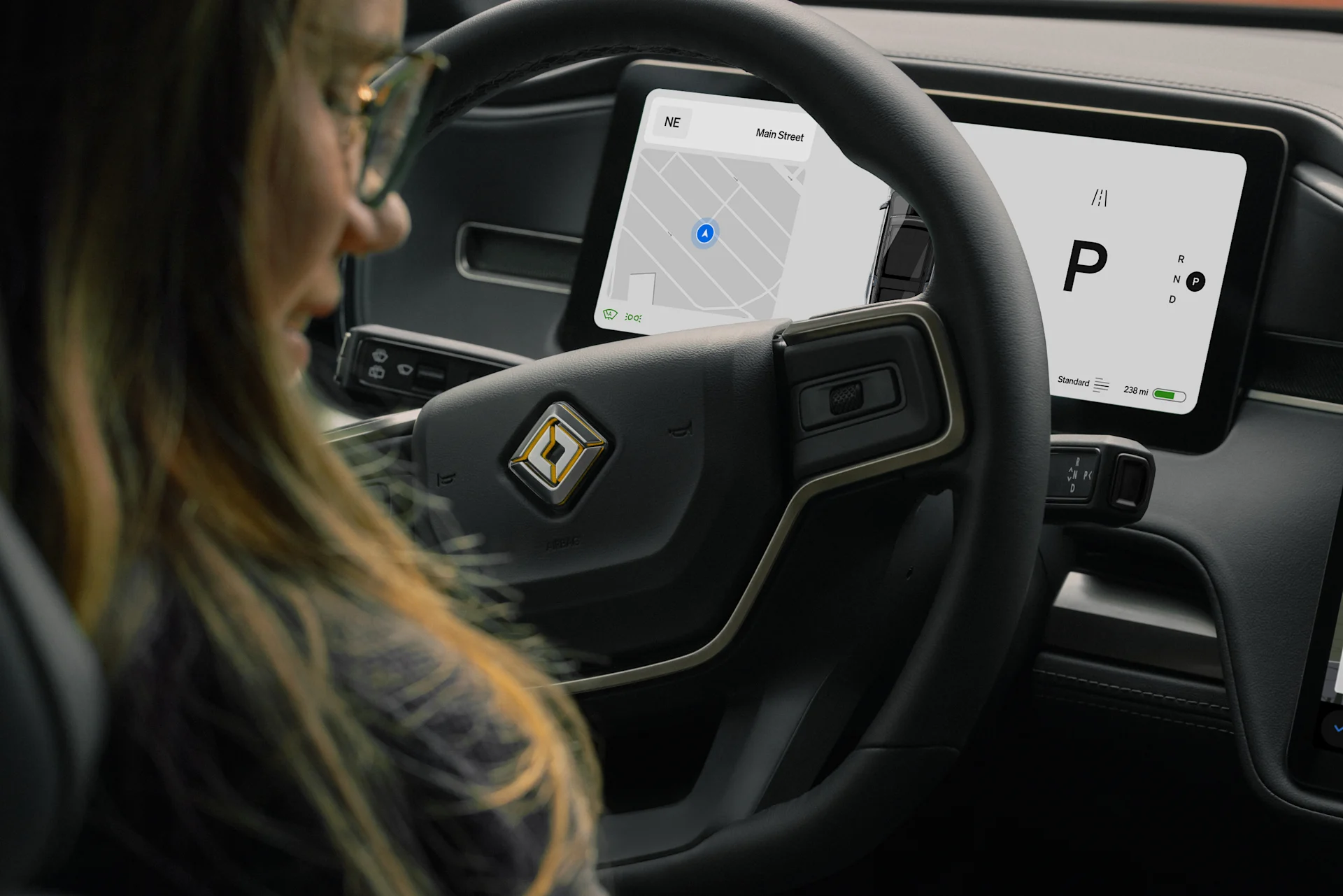 Behind the wheel of a Rivian