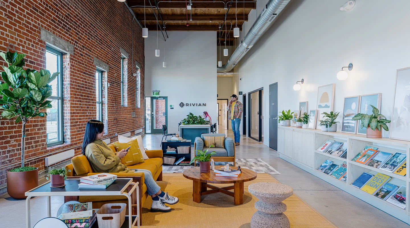 Rivian EV Service Center waiting room