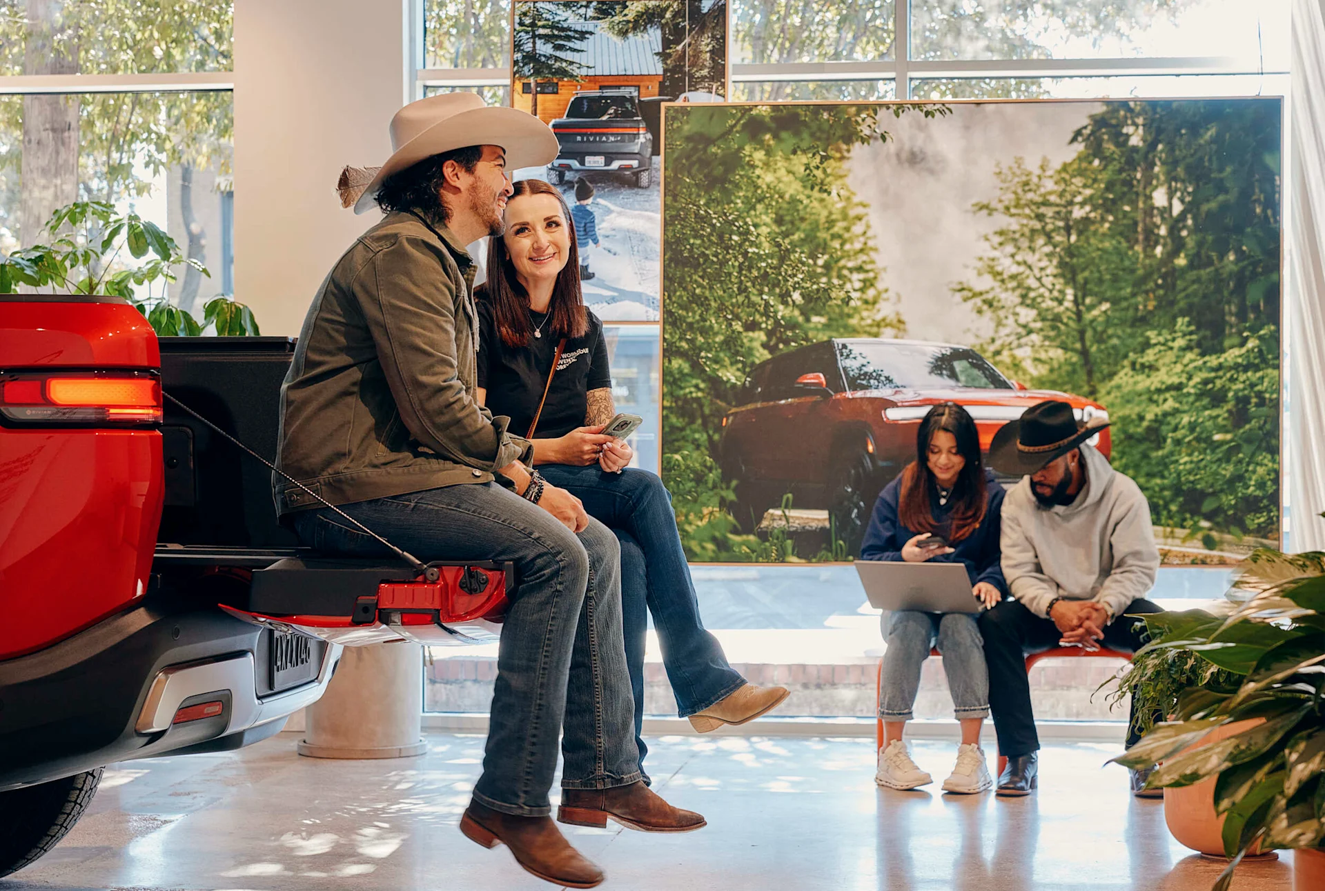 Think playground, not showroom. You’re welcome to climb in and on our vehicles.