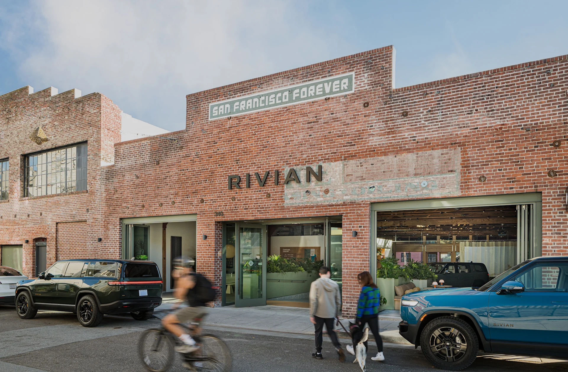Entrance to Rivian San Francisco space