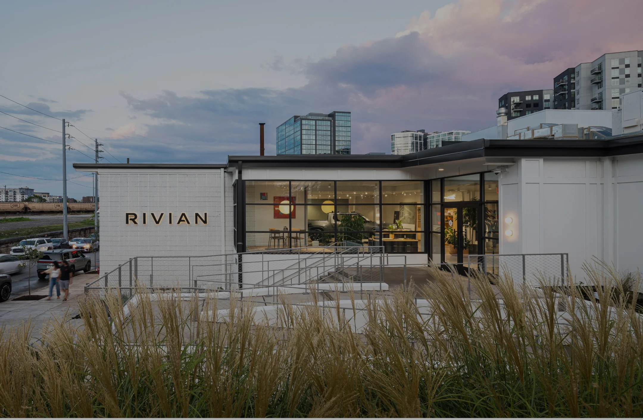 Outside Rivian Nashville Space