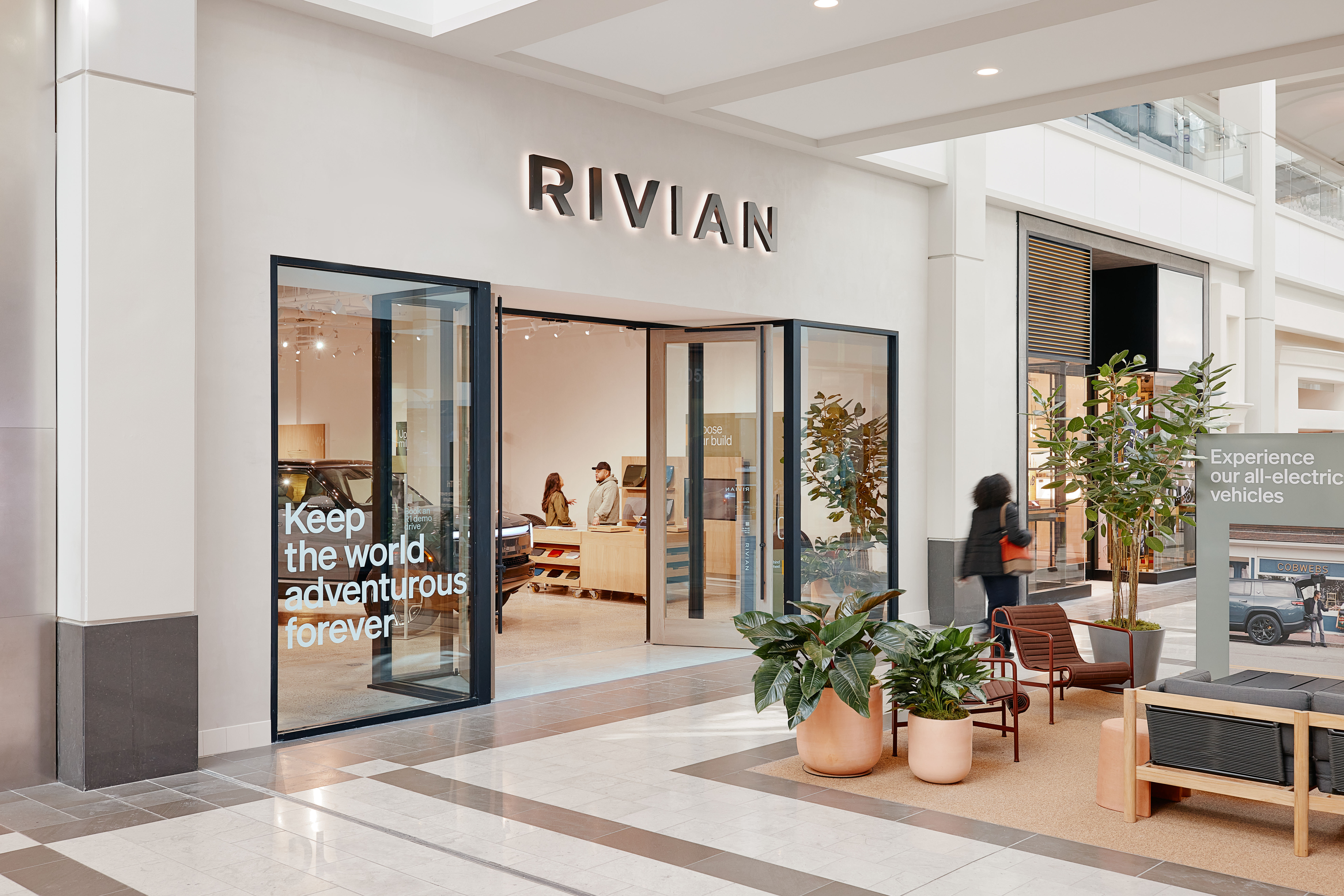 The Rivian Spaces location in White Plains, NY