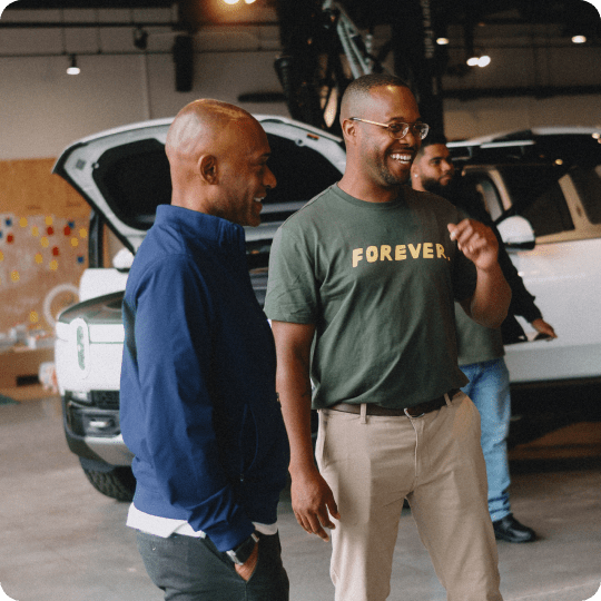 Get expert guidance in our Rivian spaces