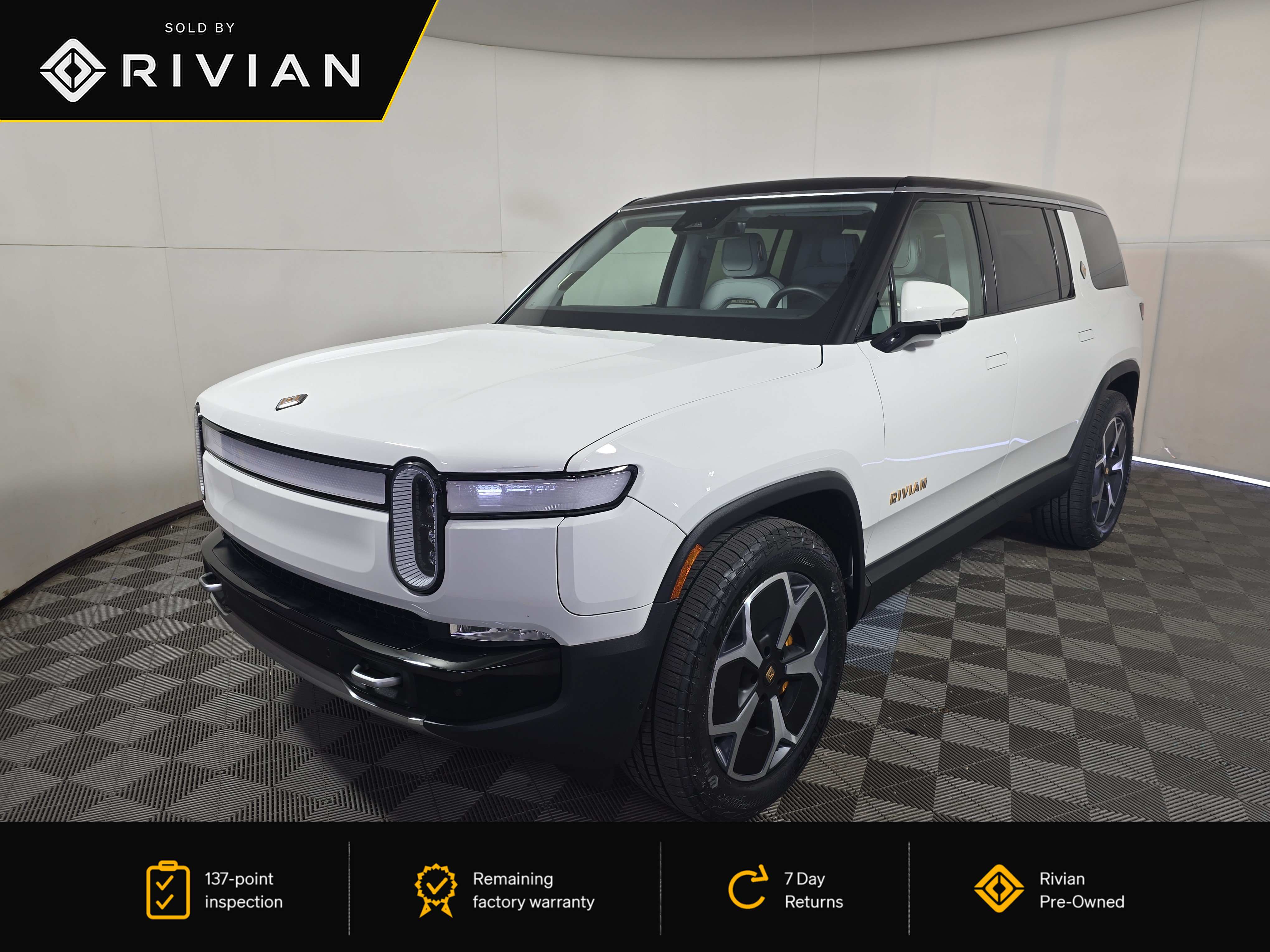 Glacier White 2024 Rivian R1S SUV / Crossover All-Wheel Drive Automatic