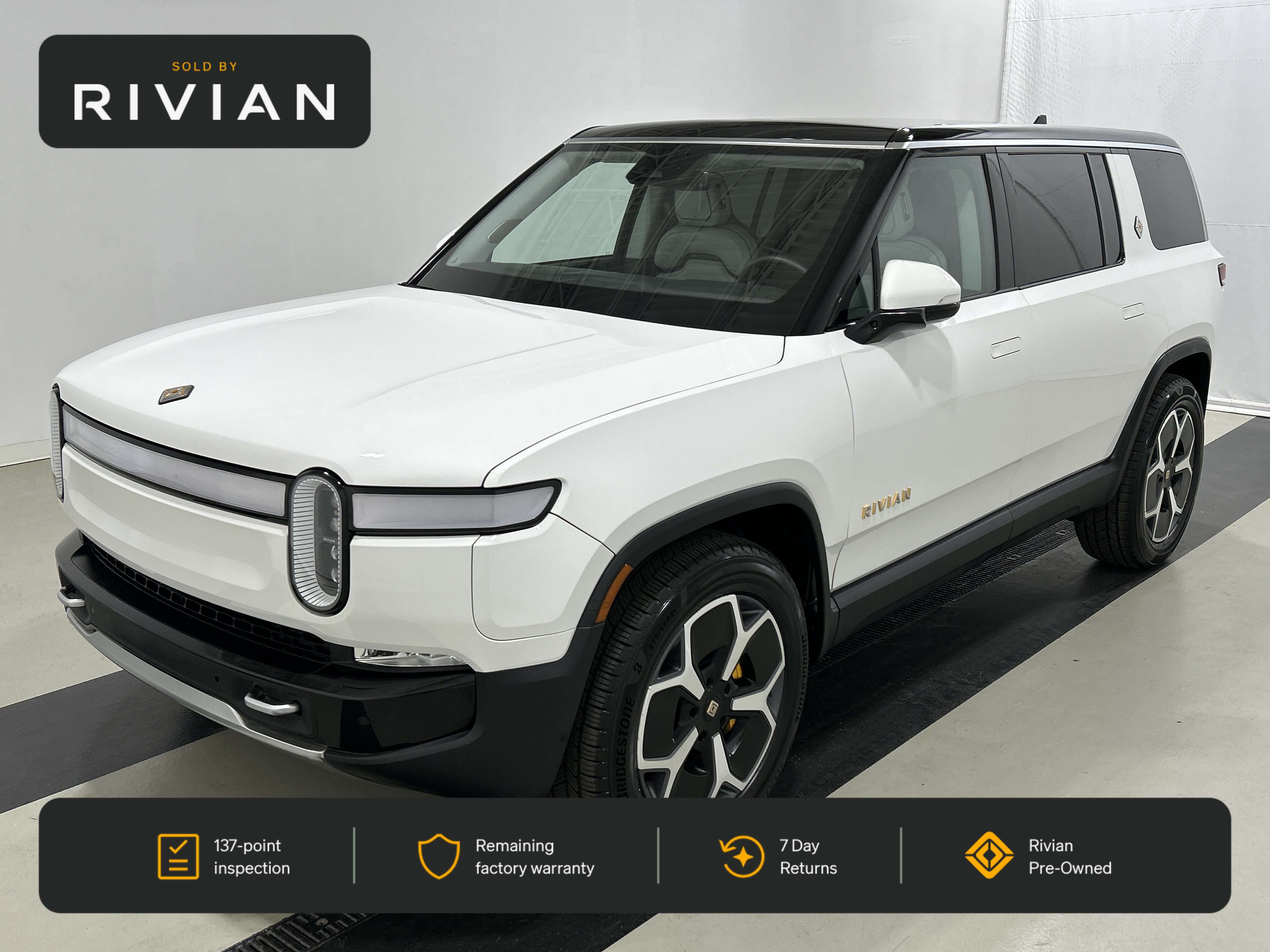 Glacier White 2024 Rivian R1S SUV / Crossover All-Wheel Drive Automatic