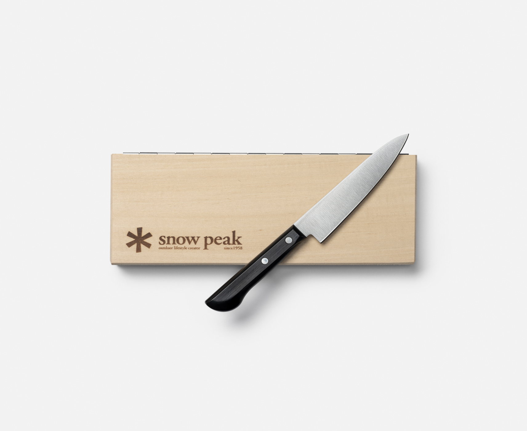 Snow Peak Cutting Board & Knife Set (L)