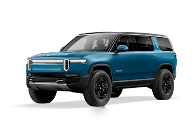 2025 R1S Rivian Blue front view