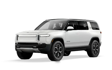 2023 R1S Glacier White front view