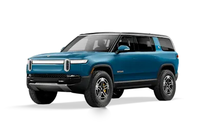 2022 R1S Rivian Blue front view