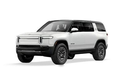 2025 R1S Glacier White front view