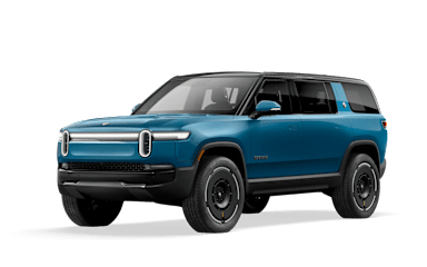 2025 R1S Rivian Blue front view