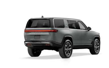 2024 R1S Limestone alternative rear view