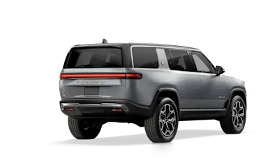 2024 R1S LA Silver alternative rear view