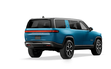 2024 R1S Rivian Blue alternative rear view