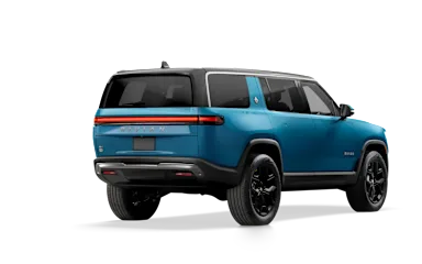 2024 R1S Rivian Blue alternative rear view