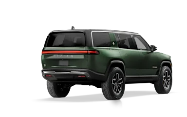 2023 R1S Forest Green alternative rear view