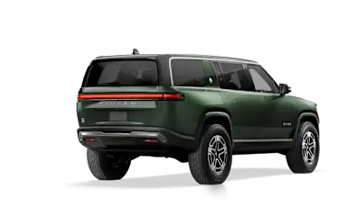 2023 R1S Forest Green alternative rear view