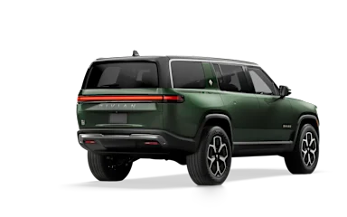 2023 R1S Forest Green alternative rear view