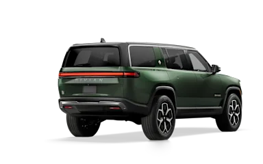 2022 R1S Forest Green alternative rear view