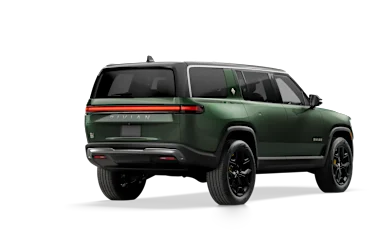 2022 R1S Forest Green alternative rear view