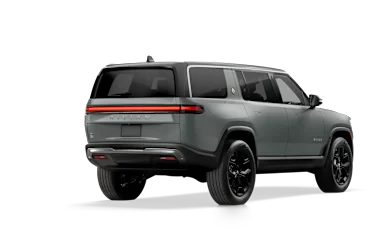 2023 R1S Limestone alternative rear view