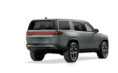2024 R1S Limestone alternative rear view