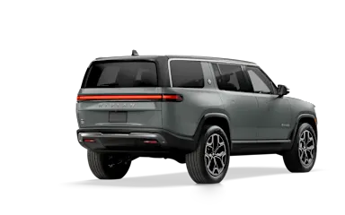 2024 R1S Limestone alternative rear view