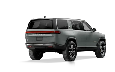 2023 R1S Limestone alternative rear view