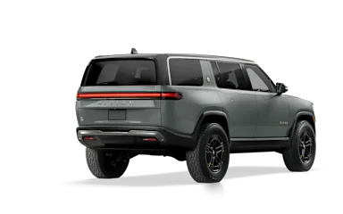 2023 R1S Limestone alternative rear view