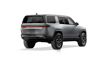 2023 R1S LA Silver alternative rear view