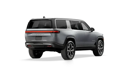 2024 R1S LA Silver alternative rear view