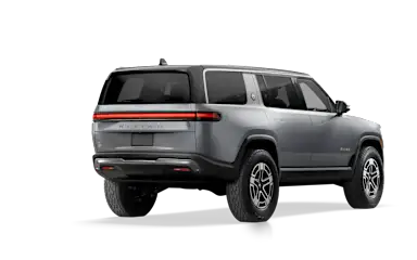 2023 R1S LA Silver alternative rear view