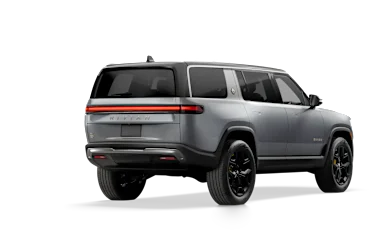 2023 R1S LA Silver alternative rear view