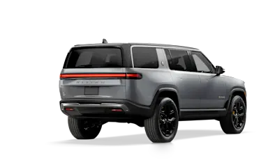 2022 R1S LA Silver alternative rear view