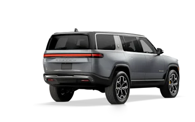 2023 R1S LA Silver alternative rear view