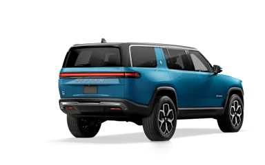 2024 R1S Rivian Blue alternative rear view