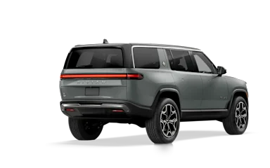 2025 R1S Limestone alternative rear view