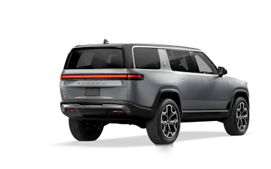 2026 R1S LA Silver alternative rear view