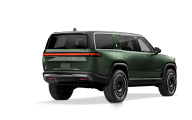2025 R1S Forest Green alternative rear view