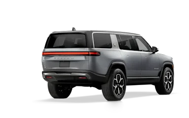 2024 R1S LA Silver alternative rear view