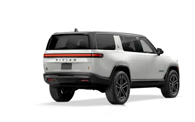 2026 R1S Glacier White alternative rear view